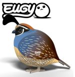 Eugy: Przepiórka kalifornijska - Eko Układanka 3D