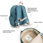 Done By Deer Plecak dla Dziecka Tiny Farm Blue - obrazek 5