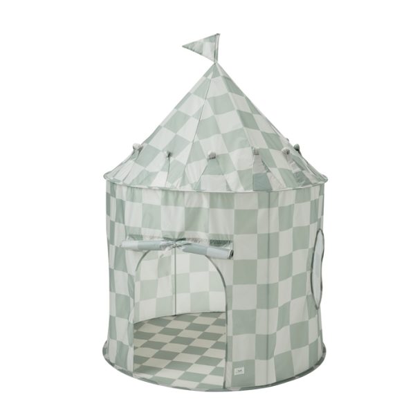3 Sprouts: namiot dla dzieci Recycled Checkerboard Green