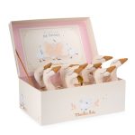 Moulin Roty: maskotka grzechotka ŁABĘDŹ - skrzydła złote / Mała Szkoła Tańca - obrazek 2