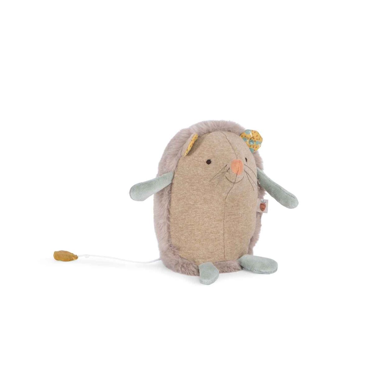 Moulin Roty: Maskotka - pozytywka JEŻYK - TRZY MAŁE KRÓLIKI Trois Petits Lapins - obrazek 1