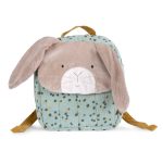 Moulin Roty: Plecak królik szałwia / TRZY MAŁE KRÓLIKI Trois Petit Lapins