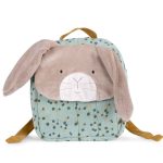 Moulin Roty: Plecak królik szałwia / TRZY MAŁE KRÓLIKI Trois Petit Lapins