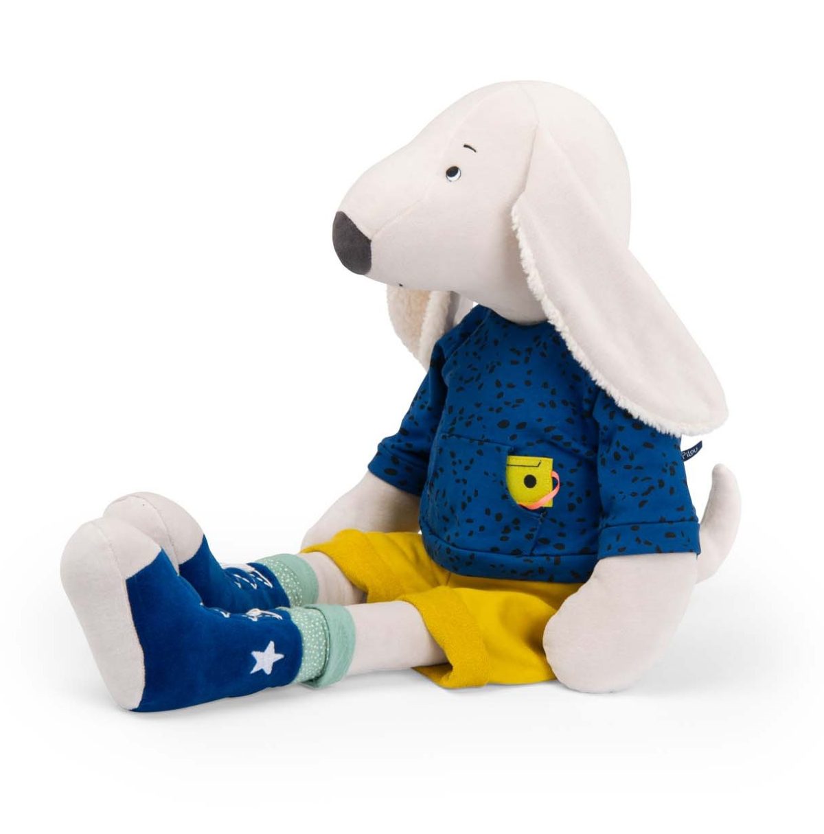 Moulin Roty: Maskotka piesek PILOU gigant 95 cm / Puce & Pilou - obrazek 3