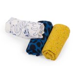 Moulin Roty: Zestaw 3 muślinowych pieluszek PUCE & PILOU - obrazek 2