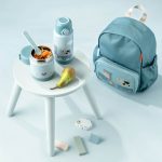 Done by Deer Termos Obiadowy dla Dziecka 300ml Tiny Farm Blue - obrazek 4