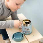 Done by Deer Termos Obiadowy dla Dziecka 300ml Tiny Farm Blue - obrazek 3