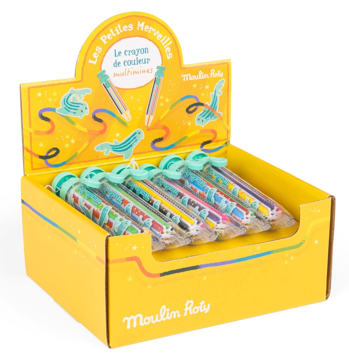 Moulin Roty: Kredka z automatycznymi wkładami 8 kolorów 3+ - obrazek 2