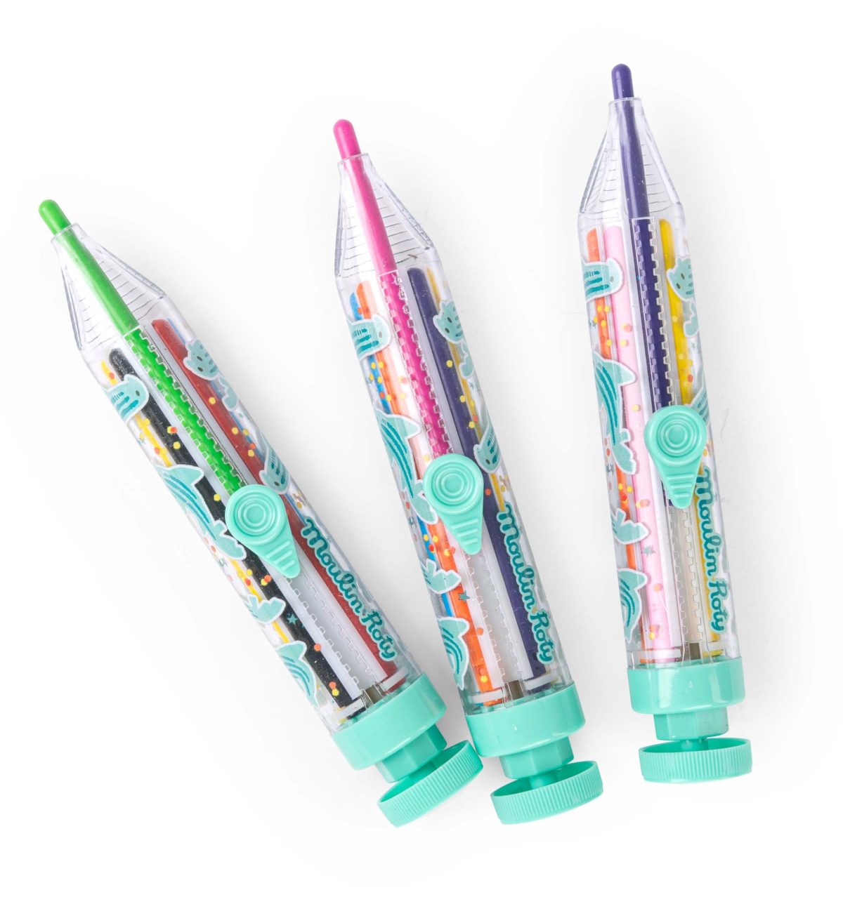 Moulin Roty: Kredka z automatycznymi wkładami 8 kolorów 3+ - obrazek 3