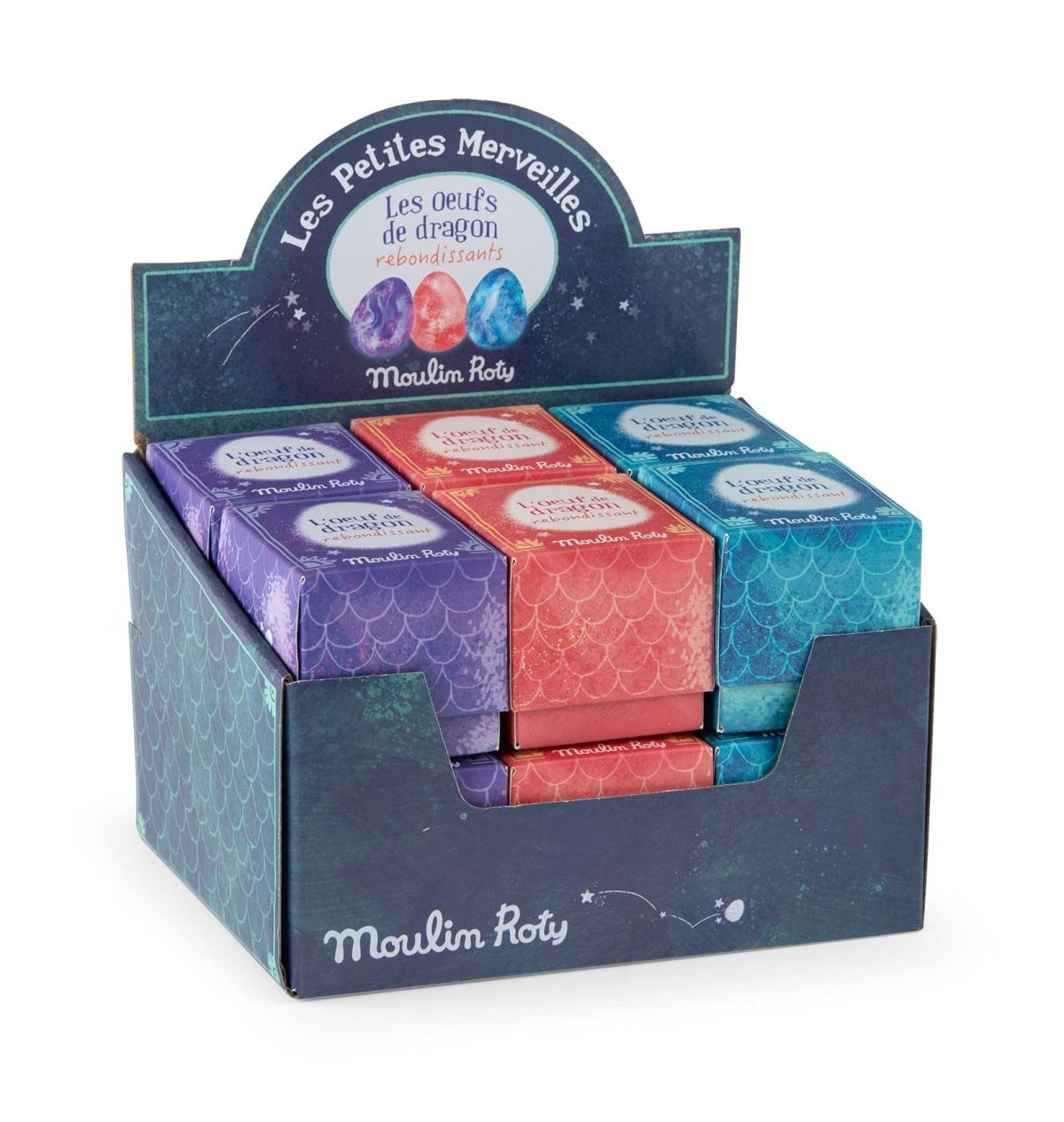 Moulin Roty: skaczące smocze jajo - piłeczka RÓŻOWA 3+ - obrazek 3