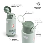 Done by Deer Butelka Termiczna 340ml Playground Green - obrazek 5