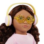 Our Generation: zestaw ubranek dla lalek – stylizacja z WROTKAMI i SŁUCHAWKAMI Rollerblades & Lemonade - obrazek 4