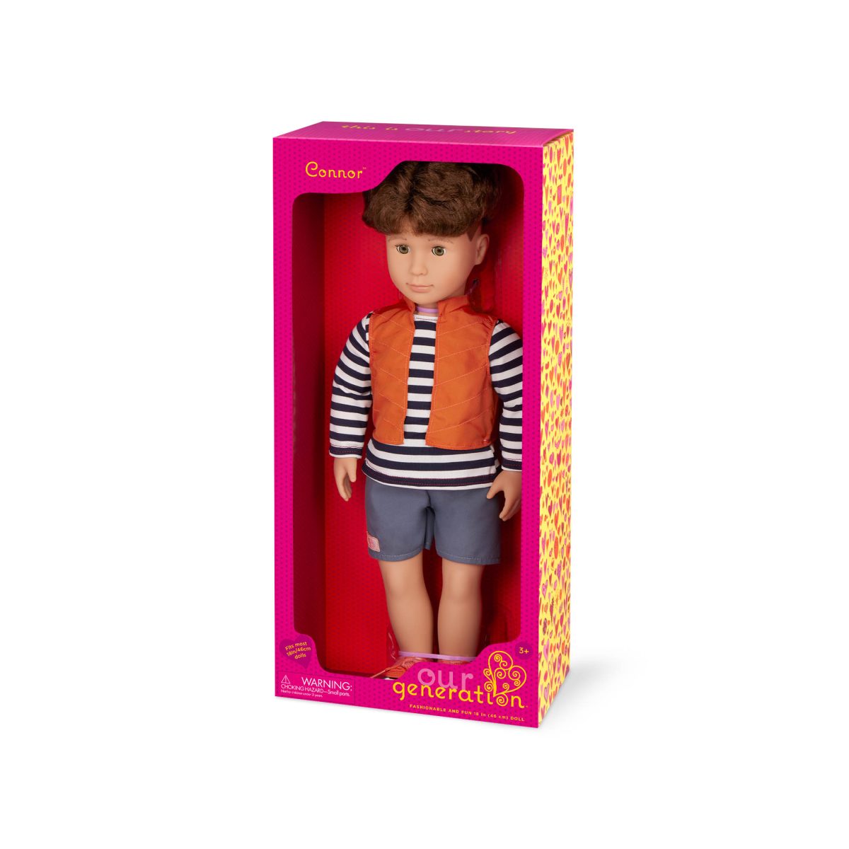 BD31584_PKG Our Generation: lalka CHŁOPIEC CONNOR 46cm - obrazek 5