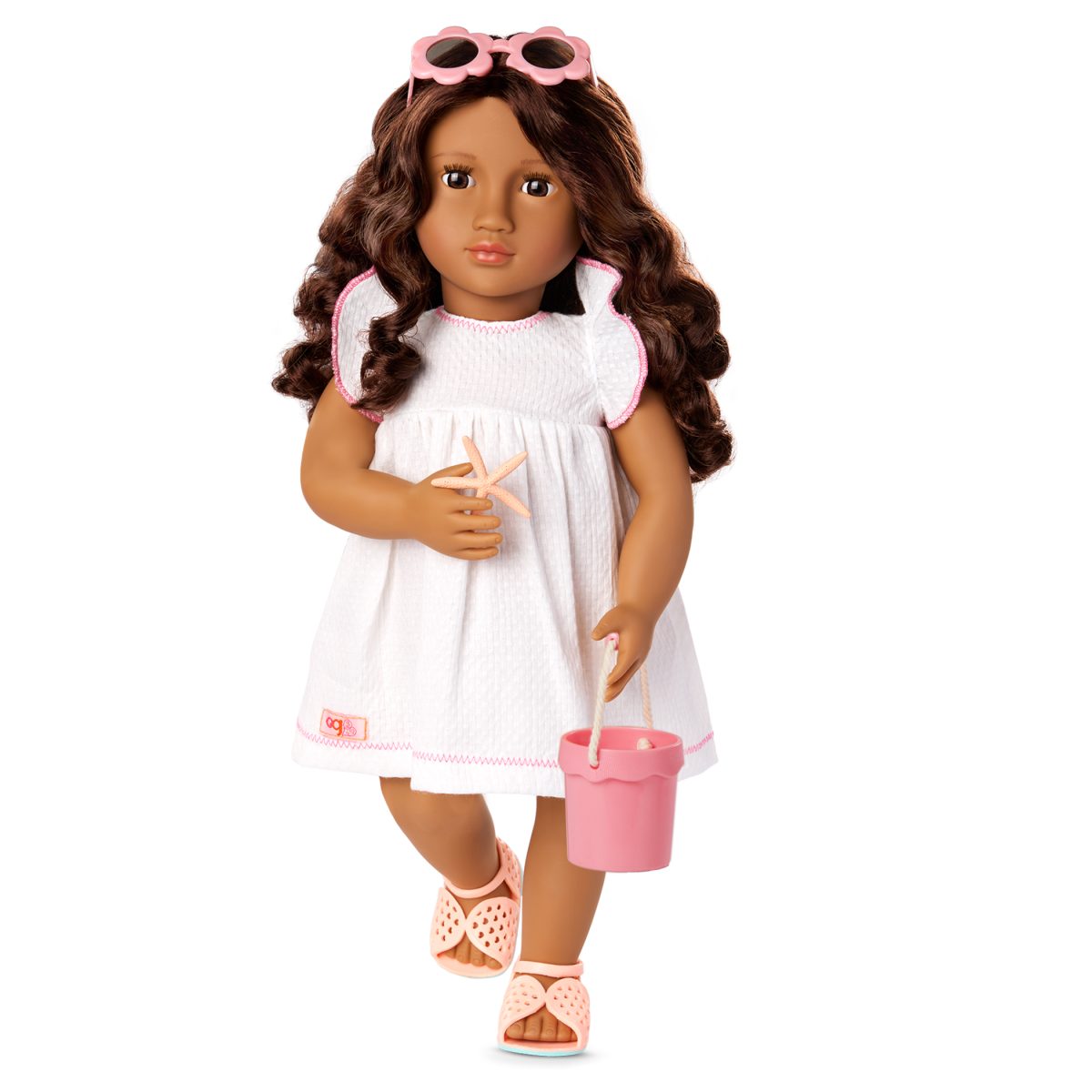 BD31590_DP_A Our Generation: lalka GABRIELA 46cm z akcesoriami na plażę – ZGINANE KOŃCZYNY - obrazek 7