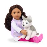 Our Generation: lalka ESTELLA 46cm – ze szczeniakiem rasy Husky - obrazek 2