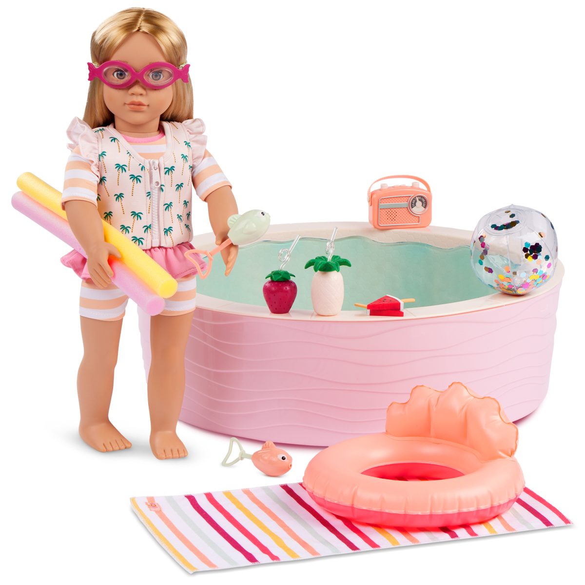BD35484_DP_A Our Generation: BASEN z akcesoriami – Poolside Fun – RELAX i ZABAWA - obrazek 9