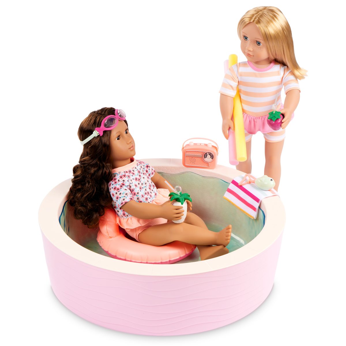 BD35484_DP_C Our Generation: BASEN z akcesoriami – Poolside Fun – RELAX i ZABAWA - obrazek 7