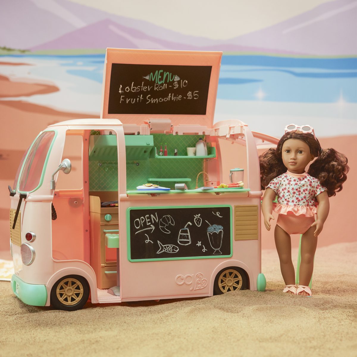 Our Generation: Letni Food Truck z pełnym wyposażeniem – On the Move Food Truck - obrazek 9