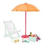 Our Generation: zestaw akcesoriów do plażowania – Sunny & Cool Patio Set