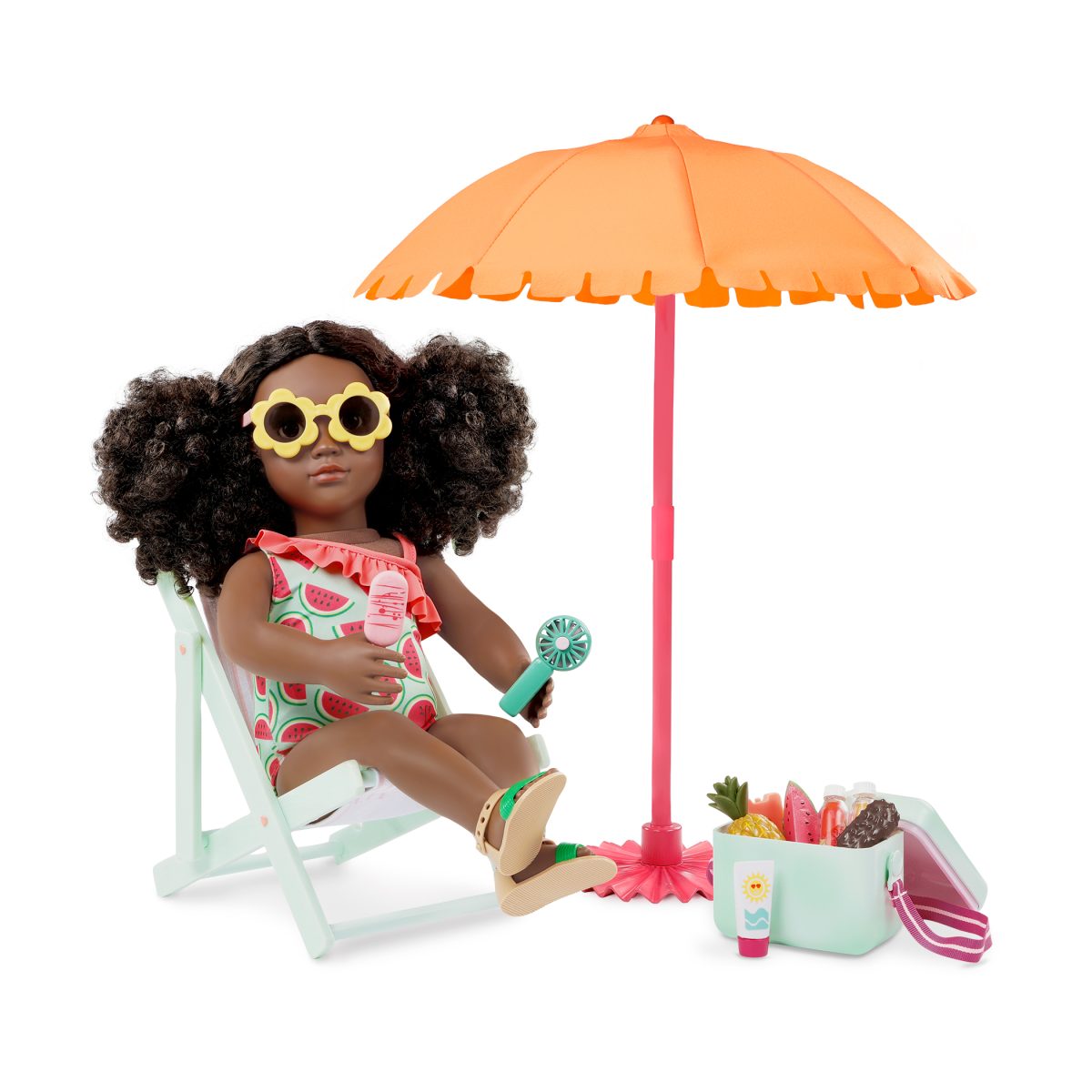 BD35486_DP_B_HS Our Generation: zestaw akcesoriów do plażowania – Sunny & Cool Patio Set - obrazek 2