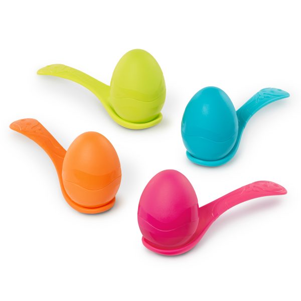 b.toys: Egg & Spoon Racers – zestaw do zabawy w WYŚCIGI z JAJKAMI na ŁYŻKACH