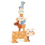 Djeco: Drewniane puzzle ZWIERZĄTKA ZIMĄ 12m+ - obrazek 2