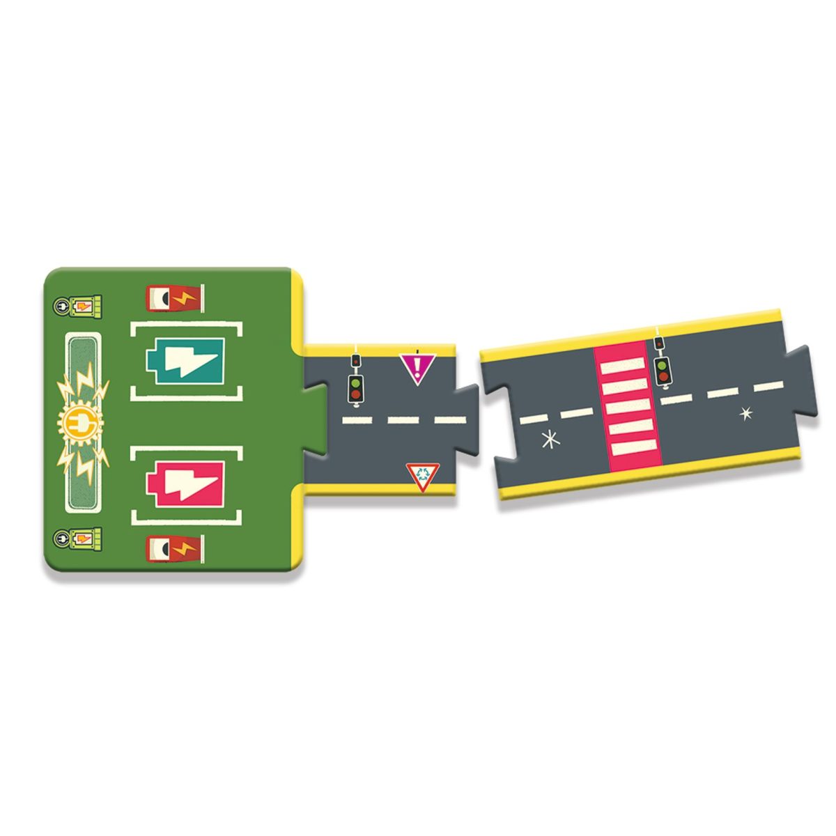 DJ05498-C4-RVB Djeco: Puzzle kartonowe ULICE CRAZY MOTORS - obrazek 3