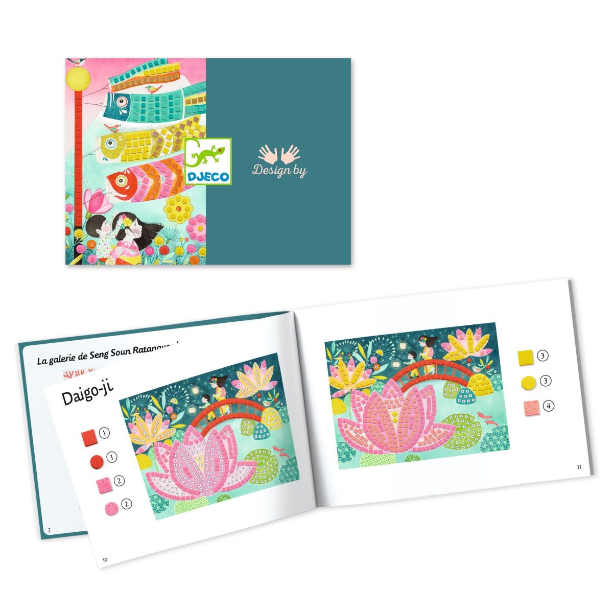 DJ09308-L-RVB DJECO: zestaw art Mozaiki KYOTO 5+ - obrazek 3