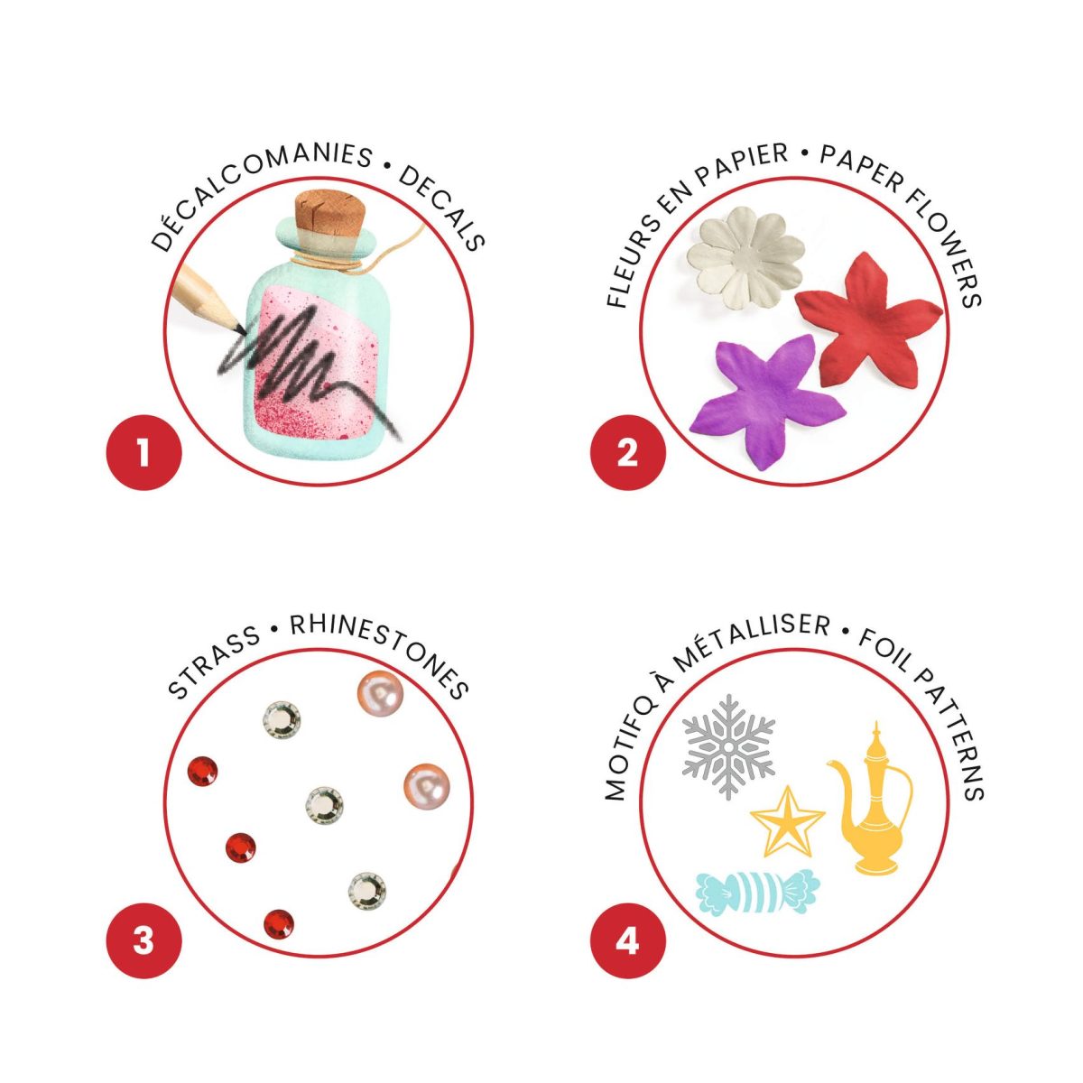 DJ09438-C2-RVB Djeco: Zestaw artystyczny 4w1 DZIADEK DO ORZECHÓW 6+ - obrazek 4