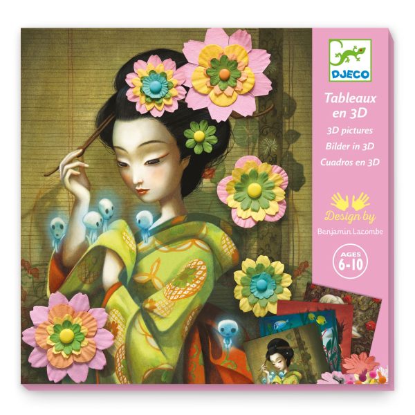 Djeco: Zestaw artystyczny 3D - ROCK'N ROSEN 6+