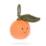 JellyCat: Zabawna Mandarynka Zawieszka 8 cm