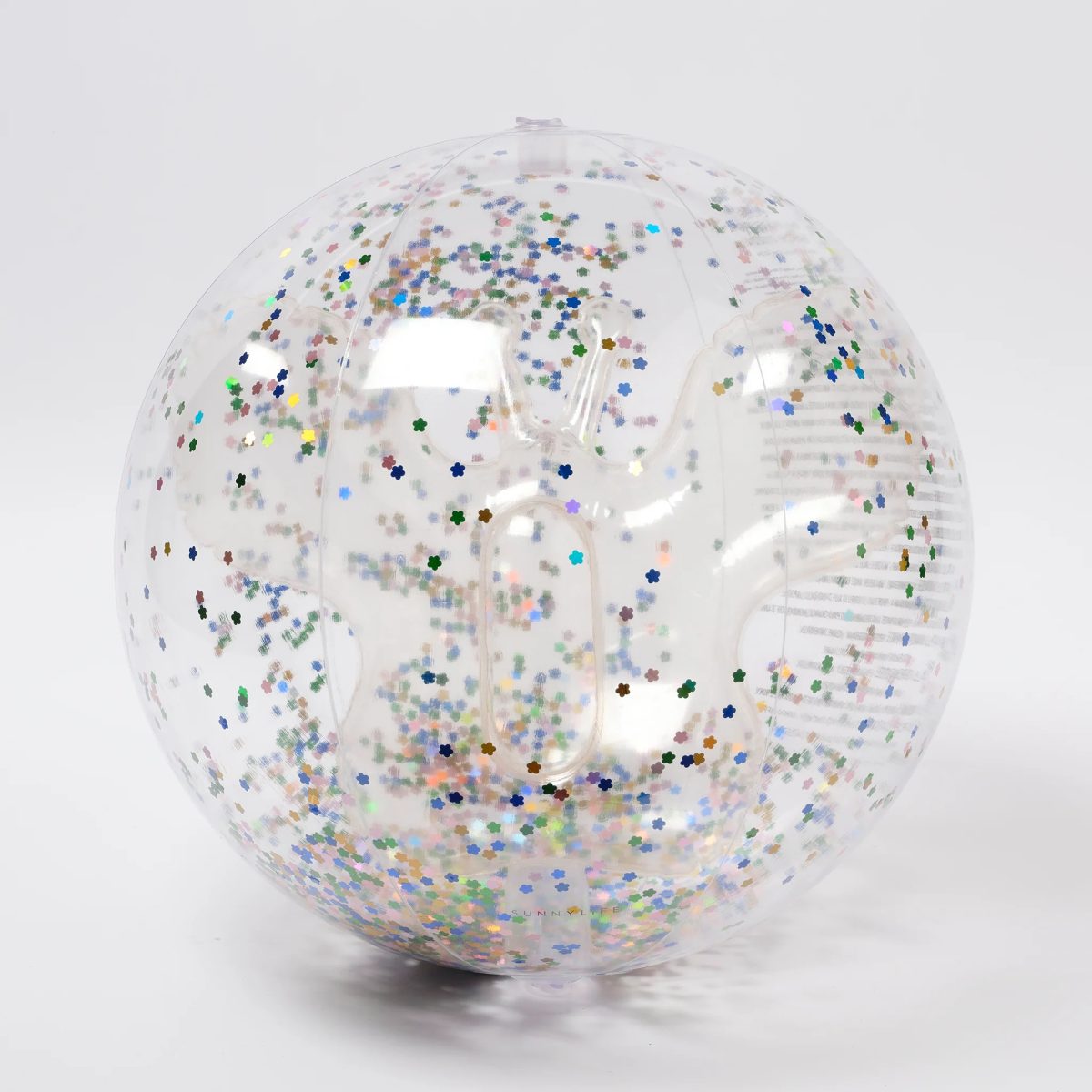 Sunnylife: nadmuchiwana piłka plażowa 3D Candy Glitter - obrazek 1
