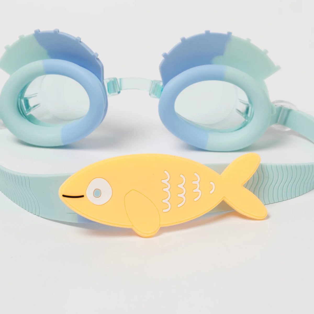 Sunnylife: dziecięce okulary do pływania Fish Aqua Blue - obrazek 2