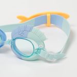 Sunnylife: dziecięce okulary do pływania Fish Aqua Blue - obrazek 3
