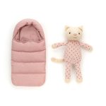 JellyCat: Kotek w Piżamce i Śpiworku 23 cm - obrazek 3