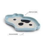 Done by Deer: Talerzyk z Przyssawką Stick&Stay Krówka Dotti Blue - obrazek 3