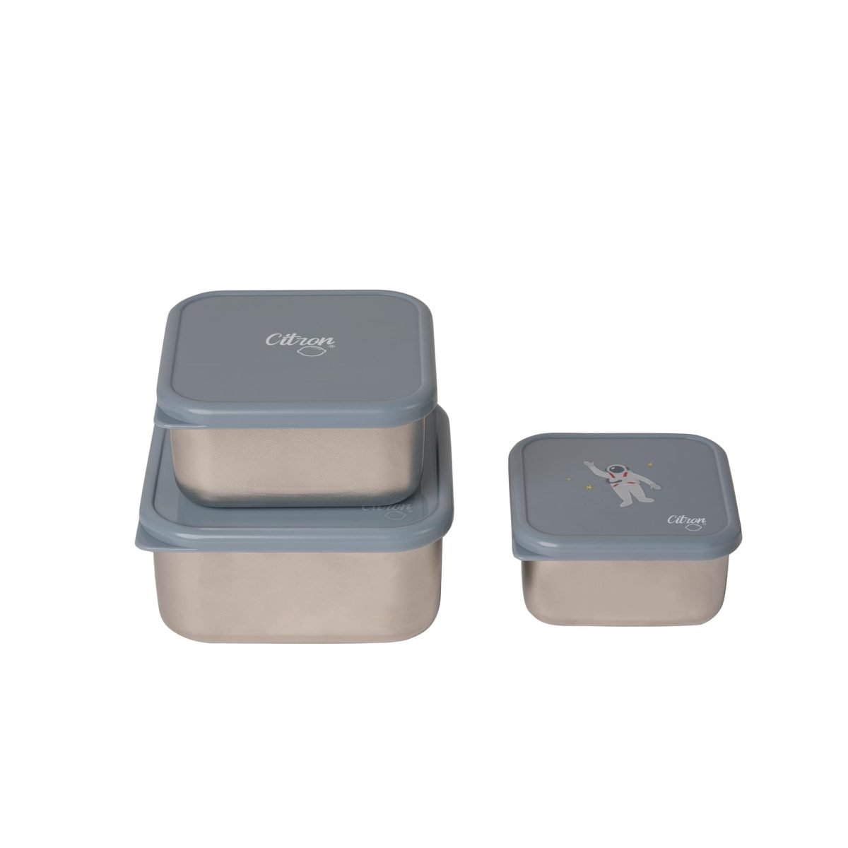 Citron: pojemniki 3w1 ze stali nierdzewnej Spaceship - obrazek 3