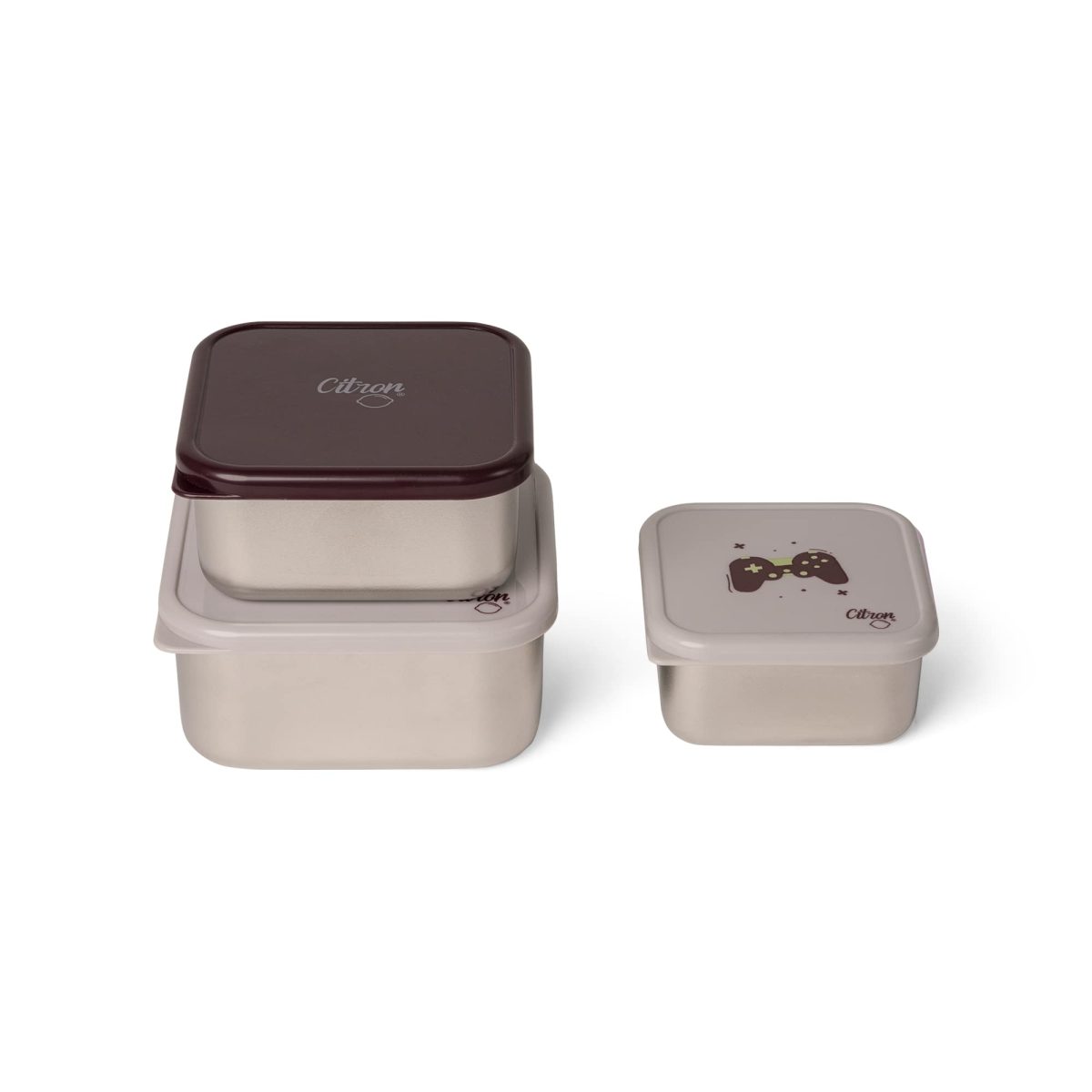 Citron: pojemniki 3w1 ze stali nierdzewnej Cool Kid - obrazek 3