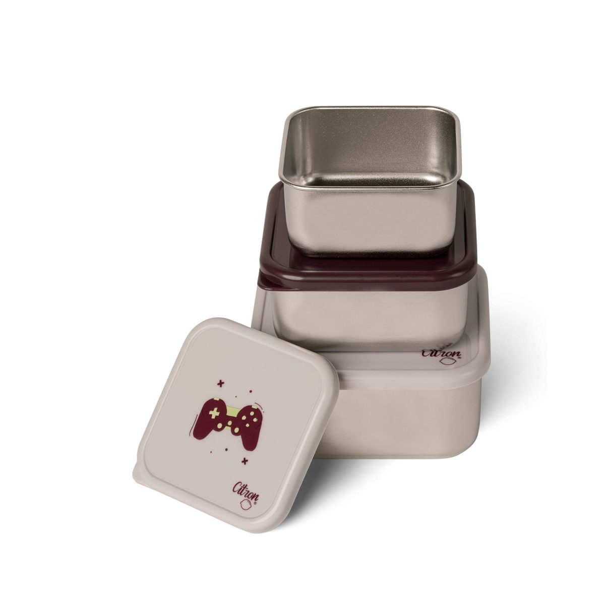 Citron: pojemniki 3w1 ze stali nierdzewnej Cool Kid - obrazek 2