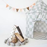 3 Sprouts: namiot dla dzieci Recycled Checkerboard Green - obrazek 2