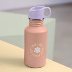 Lassig: bidon ze stali nierdzewnej z ustnikiem 500 ml Pattern Party Rose/Lilac - obrazek 2