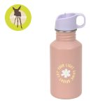 Lassig: bidon ze stali nierdzewnej z ustnikiem 500 ml Pattern Party Rose/Lilac