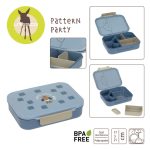 Lassig: lunchbox bento z przegródkami Pattern Party Blue/Green - obrazek 8