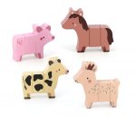 Vilac: Zabawna Farma klocki drewniane magnetyczne 2+ Sarah Betz - obrazek 2