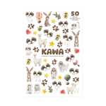 KAWA SHIH TZU - ZESTAW 50 ZMYWALNYCH TATUAŻY