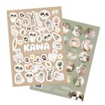 KAWA SHIH TZU - ZESTAW 60 NAKLEJEK