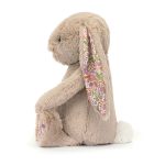 JellyCat: Króliczek z Kwiecistymi Uszami Beżowy „Petal” 31 cm - obrazek 2