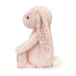 Jellycat: Króliczek z Kwiecistymi Uszami Pudrowy Róż „Cherry” 31 cm - obrazek 4