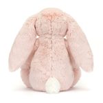 Jellycat: Króliczek z Kwiecistymi Uszami Pudrowy Róż „Cherry” 31 cm - obrazek 2