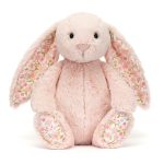 Jellycat: Króliczek z Kwiecistymi Uszami Pudrowy Róż „Cherry” 31 cm - obrazek 3